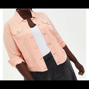 🍑 NWT Torrid Peach Jacket Sz 4 🍑